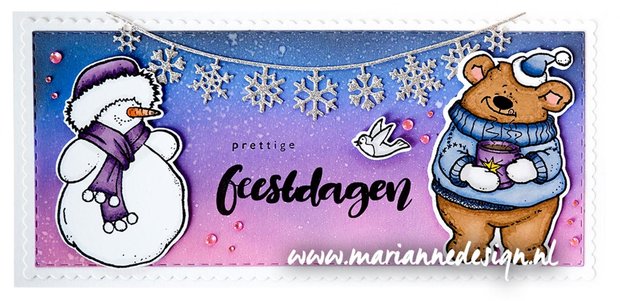 Marianne Design Clear Stamp &amp; Die Hetty&lsquo;s Sneeuwpop HT1667 