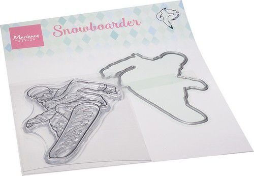 Marianne Design Clear Stamp &amp; Die Hetty&lsquo;s Snowboarder HT1668 80x210mm