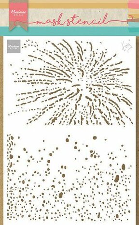 Marianne Design Craft Stencil -Tiny&lsquo;s Bubbels en sterretjes PS8109 