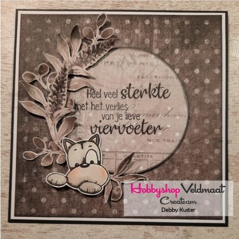CraftEmotions clearstamps A6 - Get well 1 Carla Creaties