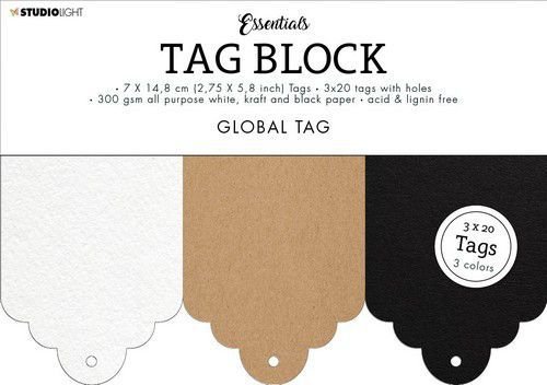 Studio Light Tag Block Essentials Gobal nr.04 