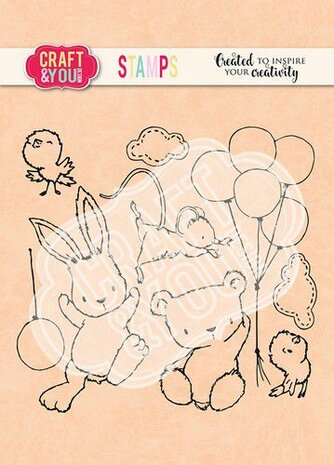 Craft&amp;You Clearstempel Pasen set 1