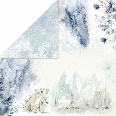 Craft&amp;You Arctic Winter Scrapbooking single paper nr.01