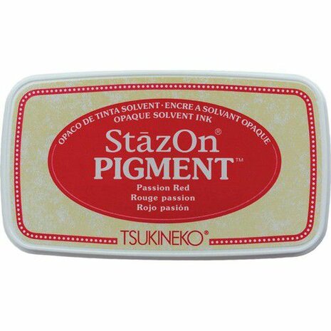 Stazon Pigment Inktkussen - Passion Red SZ-PIG-021vStazon Pigment Inktkussen - Passion Red SZ-PIG-021