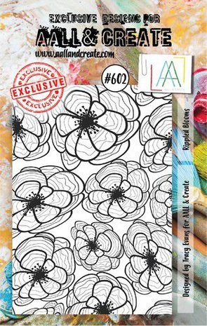 AALL &amp; Create Stamp Rippled Blooms 7,3x10,25cm