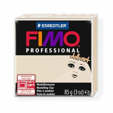 Fimo Professional Doll art 85g doorzichtig beige 