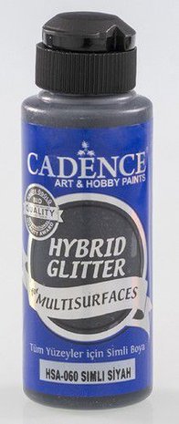 Cadence Hybride acrylverf Glitter Goud - Zwart  120 ml 