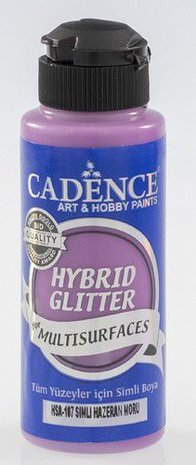 Cadence Hybride acrylverf Glitter Goud - Hazeran paars 120 ml