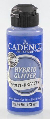 Cadence Hybride acrylverf Glitter Goud - Middernachtblauw 120 ml 