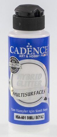 Cadence Hybride acrylverf Glitter Goud - Wit 120 ml 