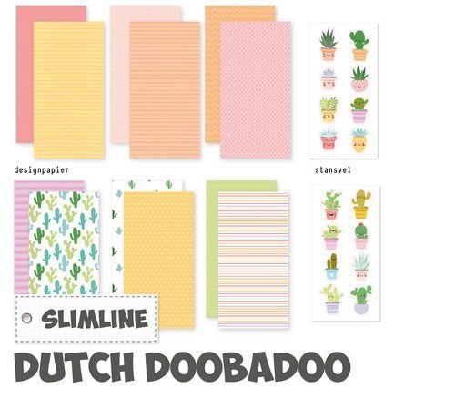 Dutch Doobadoo Crafty Kit Slimline Plants &amp; friend 473.005.022