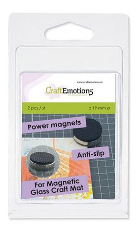 CraftEmotions 2 Power magneten anti slip voor magn. media mat ca 19mm