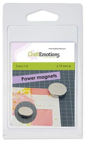 CraftEmotions 2 Power magneten voor magnetische media mat ca 19mm