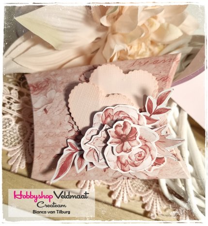 CraftEmotions linnenkarton babyroze 30,0 x 30,0cm