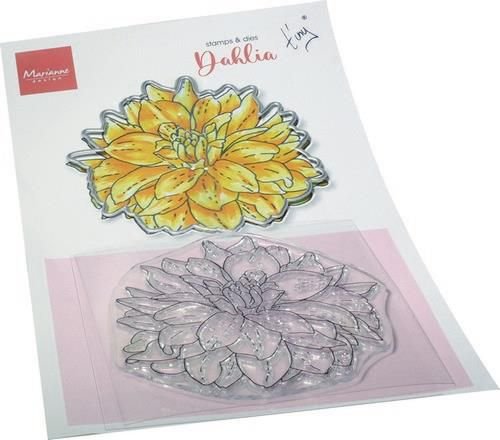 Marianne Design Clear Stamp &amp; Die set Tiny&lsquo;s Bloemen - Dahlia TC0892 120x205mm