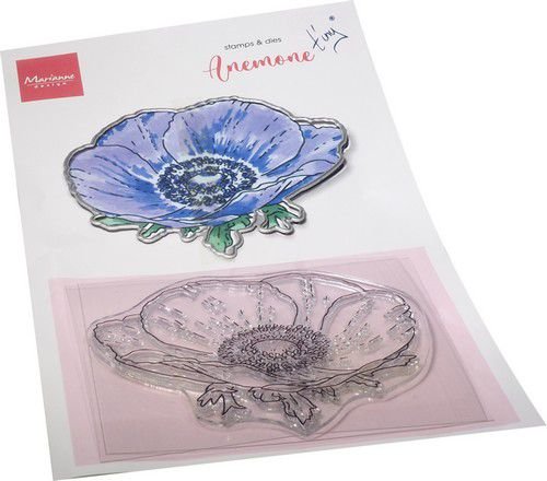 Marianne Design Clear Stamp &amp; Die set Tiny&lsquo;s Bloemen - Anemoon TC0893 120x205mm