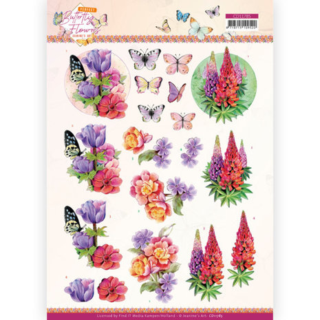 3D Cutting Sheet - Jeanine&#039;s Art - Perfect Butterfly Flowers - Anemone