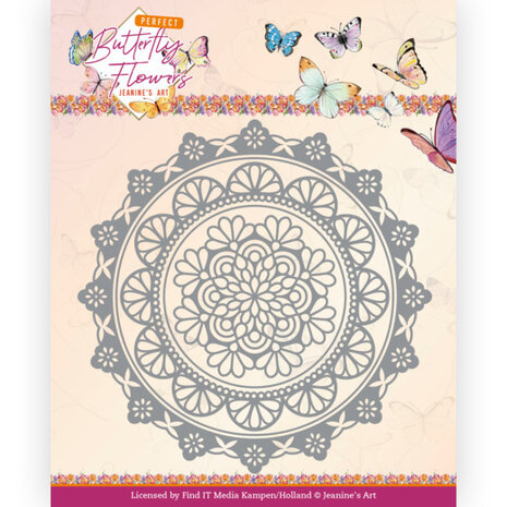 Dies - Jeanine&#039;s Art - Perfect Butterfly Flowers - Mandala Circle