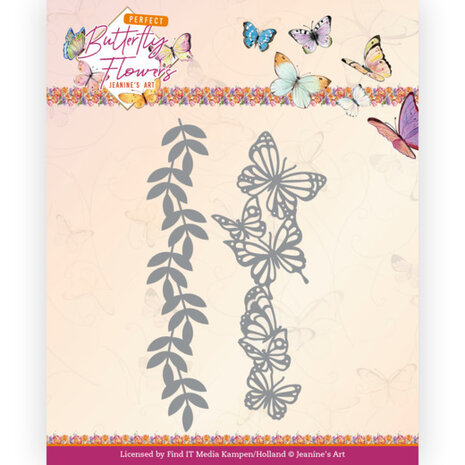 Dies - Jeanine&#039;s Art - Perfect Butterfly Flowers - Large Butterfly Edge