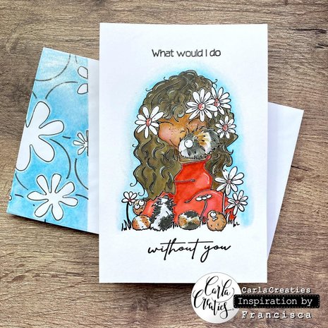 CraftEmotions clearstamps A6 - Kate 1 (Eng) Carla Creaties