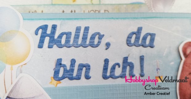 CraftEmotions Die Text - Baby Hallo, da bin ich! (DE)