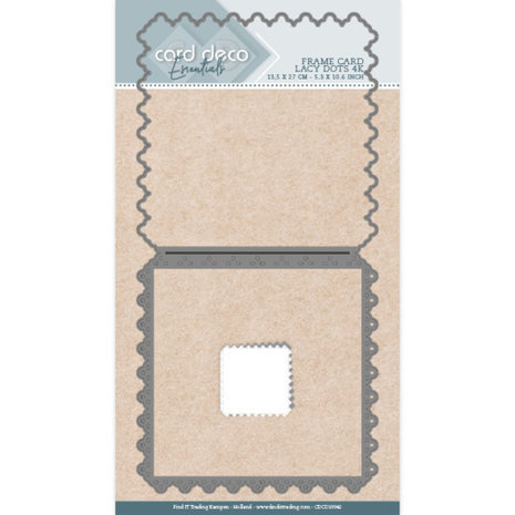 Card Deco Essentials Cutting Dies: Frame Card Lacy Dots 4K