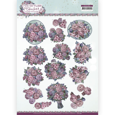 3D Cutting Sheet - Yvonne Creations - Stylisch Flowers - Sweet Bouquet