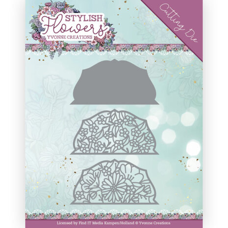 Dies - Yvonne Creations - Stylisch Flowers - Flower Semicircle