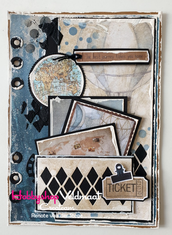 CraftEmotions karton kraft bruin 10 vel 30,5 x 30,5 cm