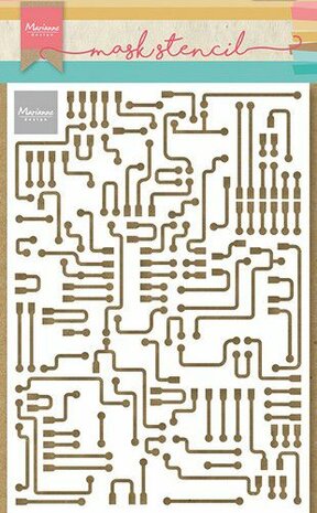 Marianne Design Mask Stencil - Circuit board PS8123 21x15cm