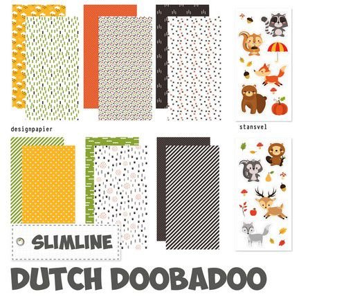 Dutch Doobadoo Crafty Kit Slimline Woodland animal 473.005.026