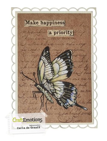 CraftEmotions clearstamps A5 - Vlinders GB