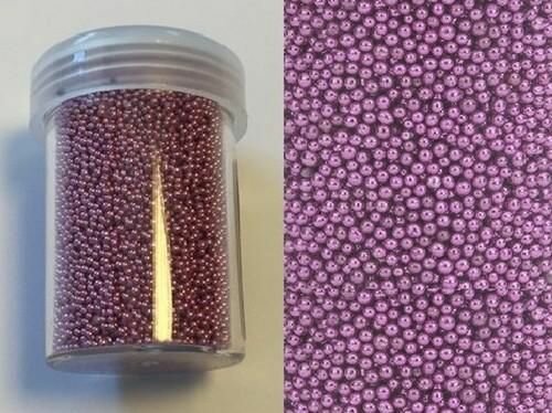 Mini pearls (zonder gat) 0,8-1,0mm roze 22 gram 12342-4207