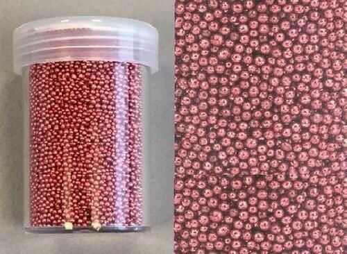 Mini pearls (zonder gat) 0,8-1,0mm koraal 22 gram 12342-4212