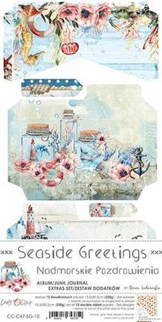 Craft OClock Junk Journal Set Seaside Greetings