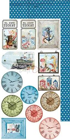 Craft OClock Junk Journal Set Seaside Greetings