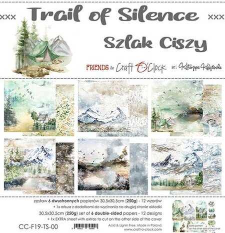 Craft OClock Paper Collection Set 12&quot;*12&quot; Trail Of Silence