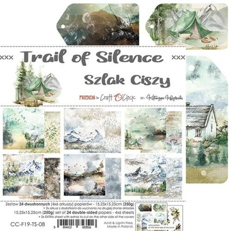 Craft OClock Paper Collection Set 6&quot;*6&quot; Trail Of Silence