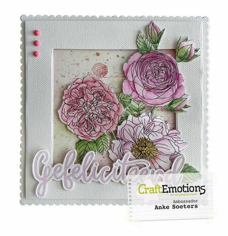 CraftEmotions clearstamps A5 - Roos GB Dimensional stamp
