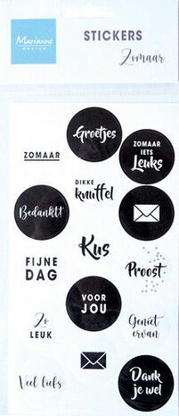 Marianne Design Stickers - Zomaar - (NL) CA3168 11x25cm
