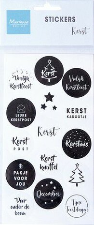 Marianne Design Stickers - Kerst - (NL) CA3169 11x25cm