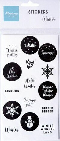 Marianne Design Stickers - Winter - (NL) CA3170 11x25cm