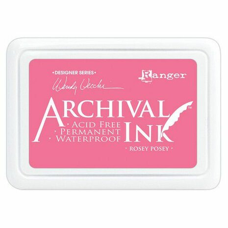 Ranger Archival Ink pad - Rosey Posey AID81869 Wendy Vecchi