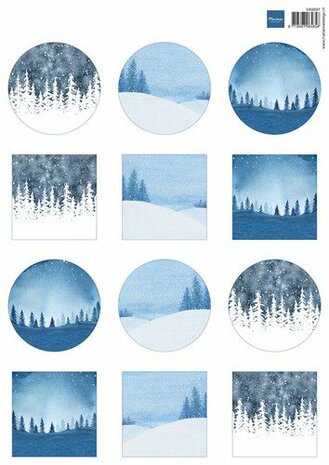 Marianne Design Decoupage Winterlandschappen mini‘s VK9597 A4