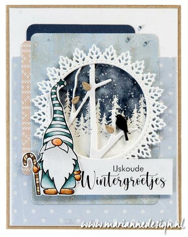 Marianne Design Decoupage Winterlandschappen mini&lsquo;s VK9597 A4