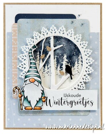 Marianne Design Clear Stamps Kabouter & wandelstok CS1107 