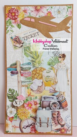 ScrapBoys Travelers paperpad 12 vl+cut out elements