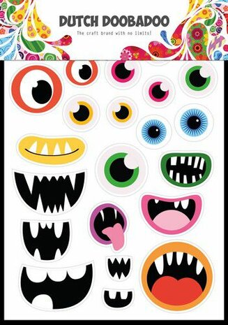 Dutch Doobadoo Dutch Sticker Art A5 Monsters 491.200.026