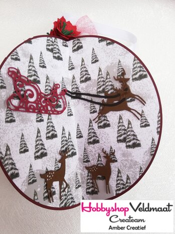 Dies - Amy Design &ndash; From Santa with love - Reindeer with Sleigh