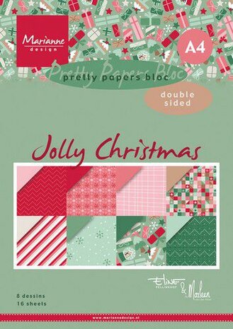 Marianne Design Paper pad Jolly Christmas PB7065 A4